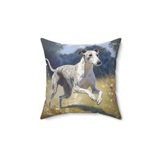 Whippet Spun Polyester Throw Pillow