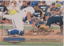 MIKE PIAZZA RARE $$ GOLD AUTO SIGNATURE VERSION Baseball ROOKIE ROY Card DODGERS. rookie card picture