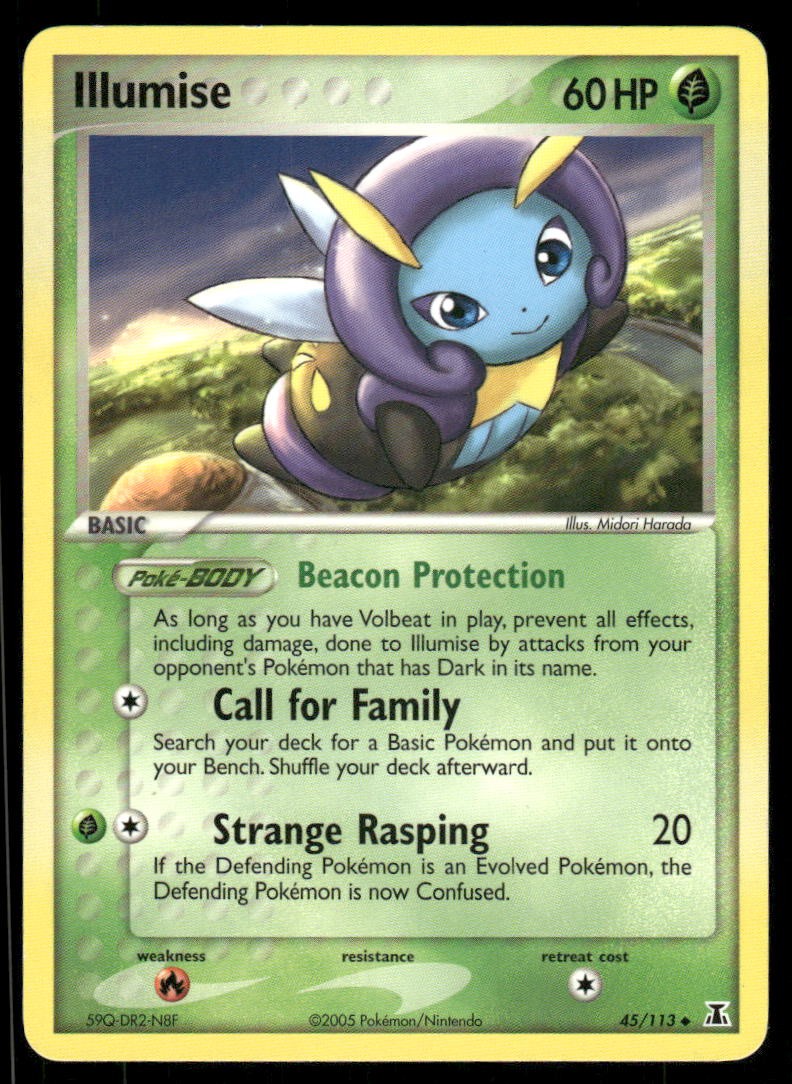 2005 Pokemon Illumise Uncommon Delta Species 45/113 DMG