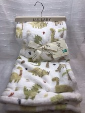 Lullaby Baby Blanket Dinosaur Luxury Velvet Boys Dino Security Lovey Plush NEW