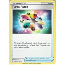 172/189 Turbo Patch Uncommon: Pokemon Trading Card Game SWSH-03 Darkness Ablaze