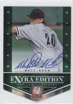 2012 Elite Extra Edition 1/25 Matt Koch #164 Auto 3a0