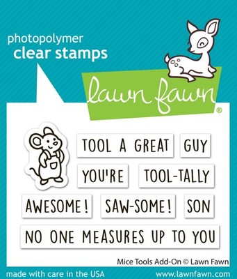 Lawn Fawn, clear stamp, mice tools add-on