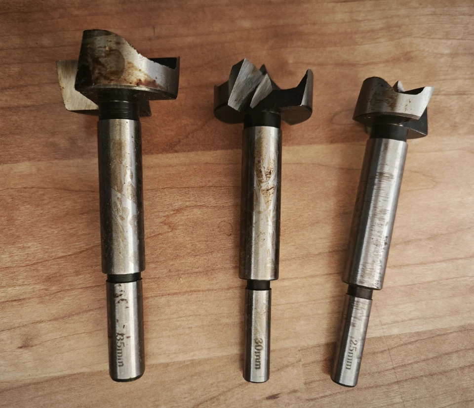 3 x Forstner-Bohrer Astlochbohrer ø25 ø30 ø35 mm ... - Bild 2 von 2
