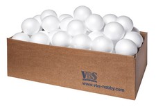 VBS XXL Styroporkugeln 8 cm 50 St&uuml;ck f&uuml;r Basteln und Dekoration