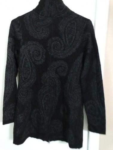 Cynthia Rowley Active schwarz grau Paisley Full Zip Pullover Jacke Damen XS - Bild 8 von 11