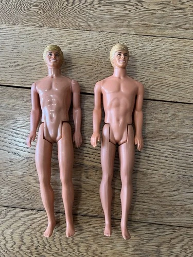 Lot Of  3 Vintage Mattel Ken Dolls, 2 With Blonde Hair And 1 With Brown Hair