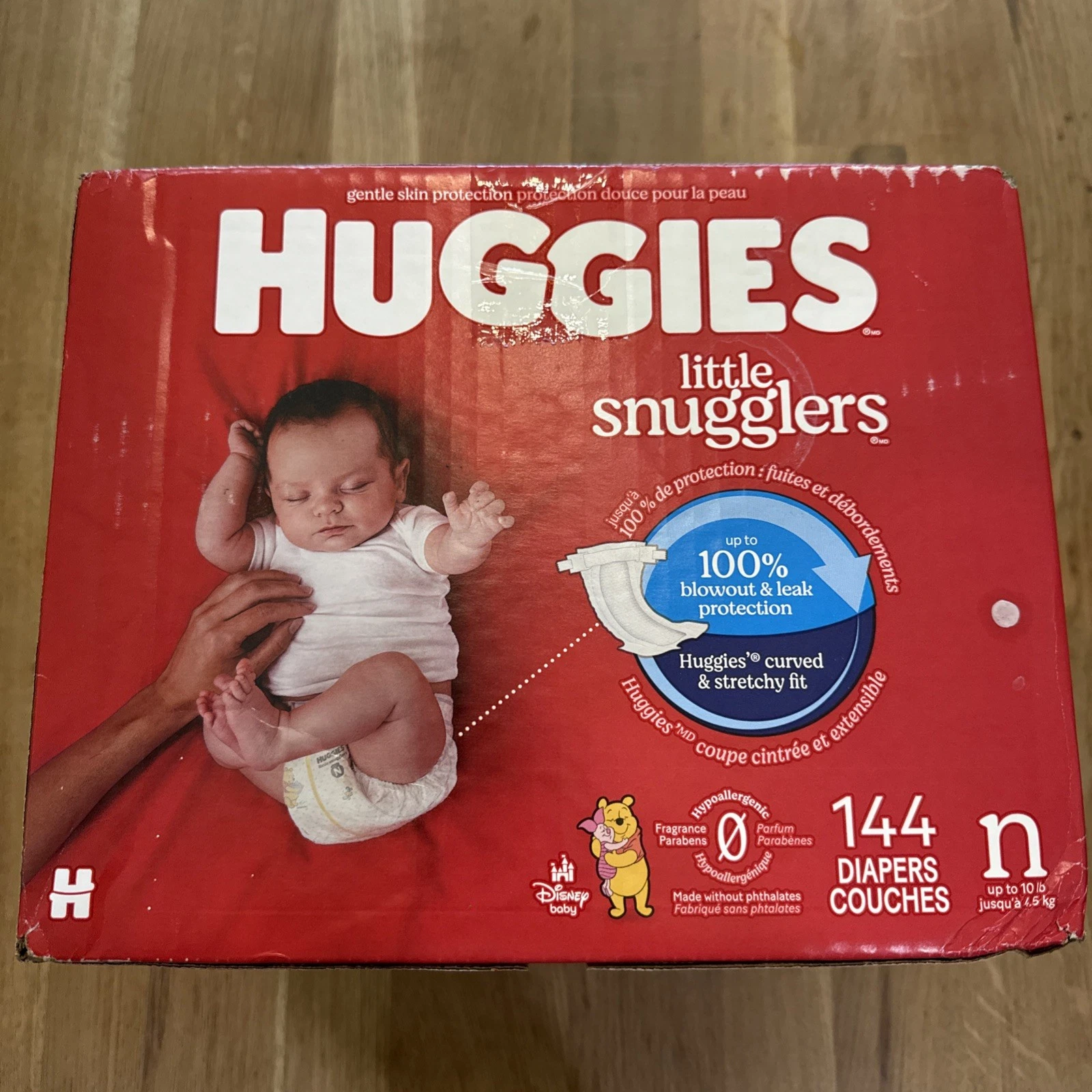 Huggies Little Snugglers Diapers - Size Newborn - 144 Ct