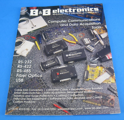 B&B Electronics Computer Communications Data Acquisition Tools Catalog Vtg 1998