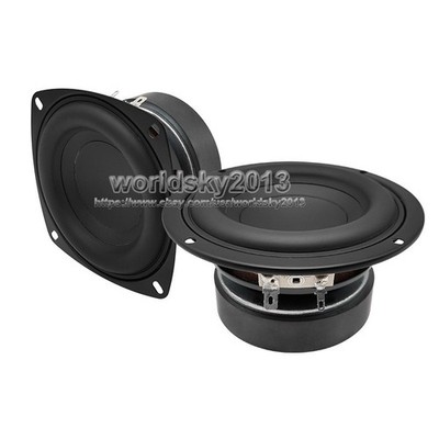 1pcs 4'' inch 4/6/8Ohm 40W Super Bass Audio Speaker Stereo Subwoofer Loudspeaker 