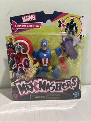 Brand New & Sealed Marvel Mix Mashers CAPTAIN AMERICA 5'' Action Figure!  