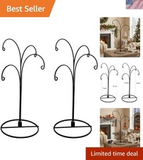 Ornament Display Stand 12 Inch 4-Arm Metal Holder for Christmas Ornaments Gla...