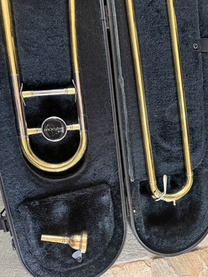 Bach Aristocrat Trombone with hard case and mouthpiece. Made in USA