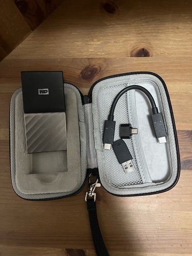 WD My Passport 1TB Portable External SSD Black/Silver USB C