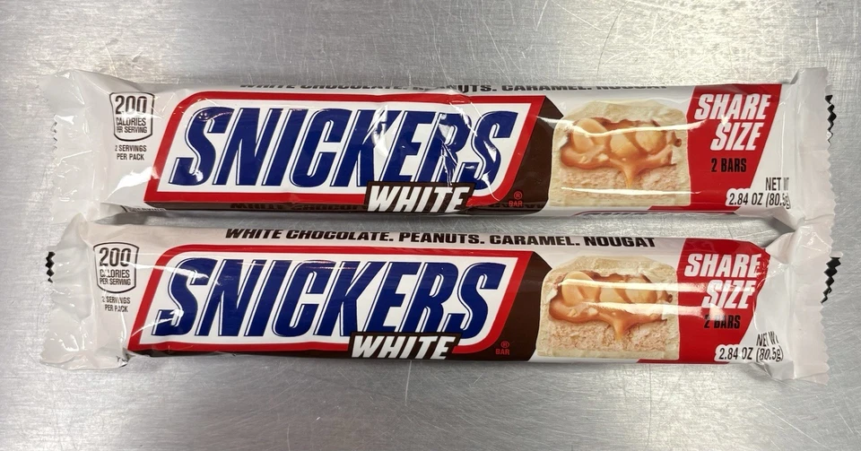 (Pack de 2) ¡¡NUEVO!! Barra blanca Snickers tamaño king (2,84 OZ) edición limitada  Foto 2 de 2