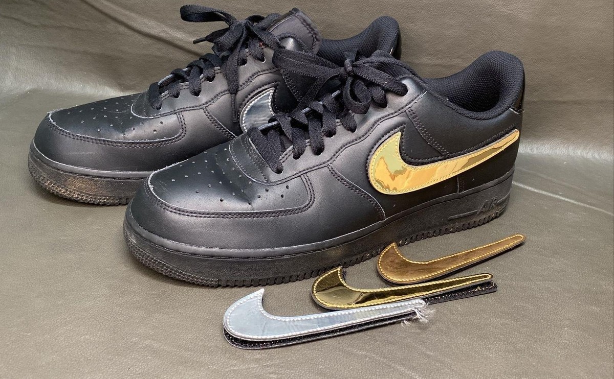 black af1 removable swoosh