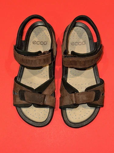 Sandali sportivi ECCO Yucatan da uomo taglia 40 EU scarpe escursionismo slingback pelle marrone