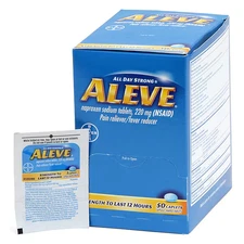 Aleve Pain Relief Naproxen Sodium Tablets 220mg - 50 Unflavored Tablets