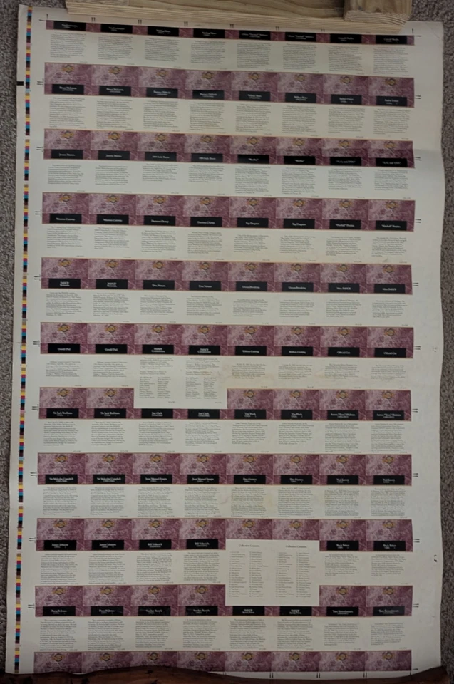 1992 Maxx Race Cards International Motorsports Hall of Fame Uncut Sheet Roll Set - Image 2 of 3