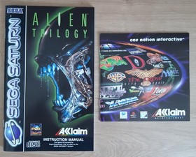 Sega Saturn Game Alien Trilogy With Manual And Insert PAL Game