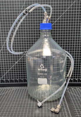Witeg DURAN 5000ml Protect+ Media Storage Bottle Safety Coated Glass GL45
