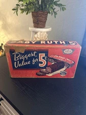 Rare 1930's Vintage Curtiss Baby Ruth 5 cent candy bar store display box.