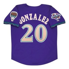 Luis Gonzalez Arizona Diamondbacks 2001 World Series Alt Purple Men's Jersey