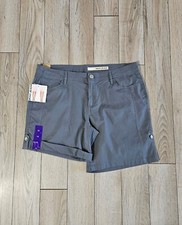 DKNY Jeans Shorts Women's Size 14 Gray Pockets Casual NWT