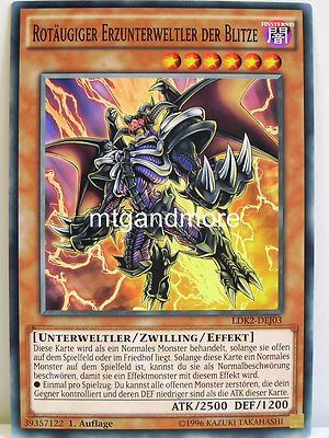 Yu-Gi-Oh - 1x Rotäugiger Erzunterweltler der Blitze - DEJ03 - LDK2 - Legendary