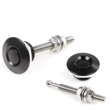 Push Button Quick Release Hood Bonnet Pins Lock Clip Bumper Latch Kit hood lock