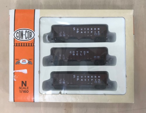 Spur N ConCor 50' Hopper 3er Pack - Southern Pacific/Cotton Belt - Bild 3 von 4