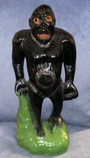 VINTAGE  GORILLA  KING KONG  CARNIVAL  PRIZE  GLITTER CHALK WARE  14 INCHES TALL