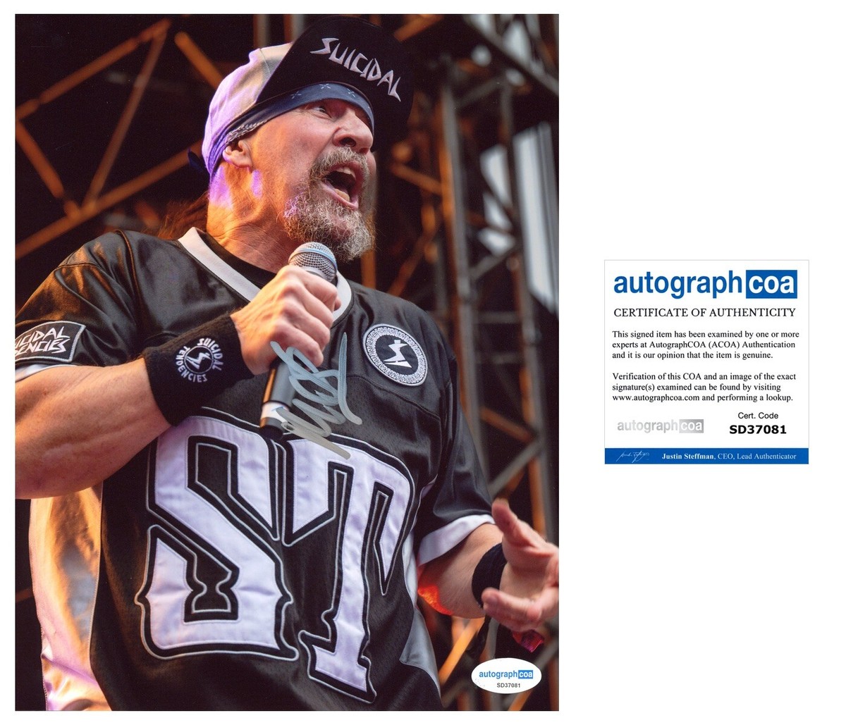Mike Muir 'Suicidal Tendencies' Band Signed 8x10 Photo ACOA | eBay