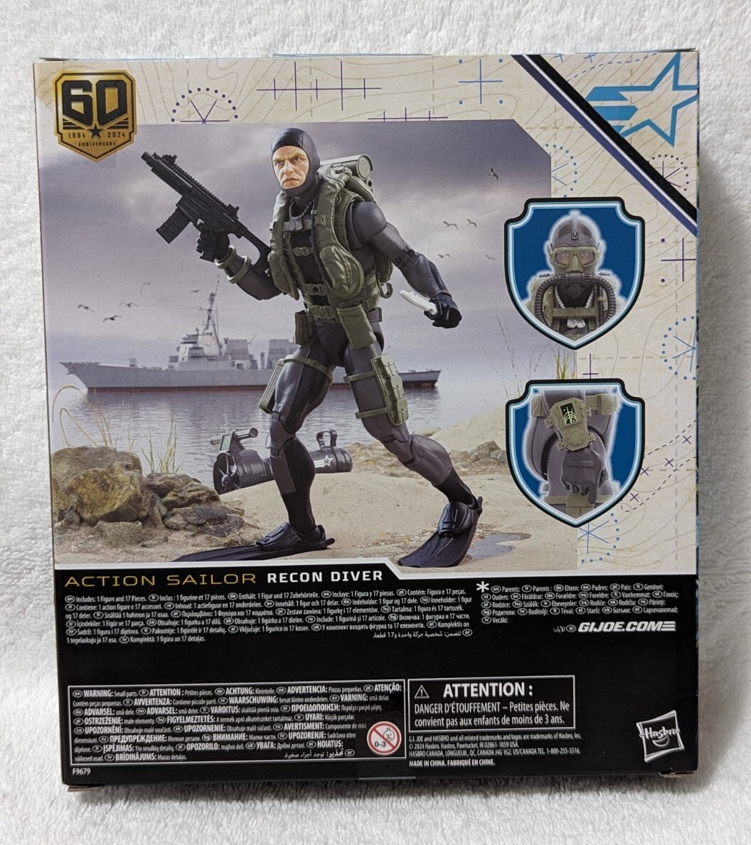GI Joe 60th Classified Series Action Sailor Recon Diver Navy