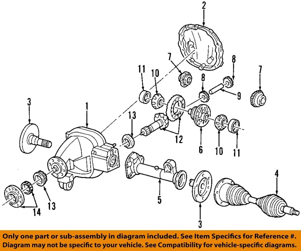 Used Front Outer Drive Axle Shaft fits: 2005 Ford Expedition Front Axle outer cv - Image 3 of 4