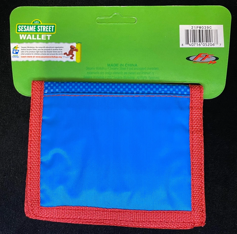 New Sesame Street Elmo Blue Bifold Wallet - Image 3 of 4