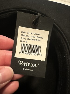 専用1 Women's Brixton Black Ella Fedora Hat, NWT | eBay
