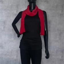 Moss Red Shawl, Scarf, Wrap - A Fashion Accessory - Sheer Red