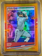 2020 Ketel Marte Donruss Holo Foil Orange MLB Arizona Diamondbacks #78 Baseball