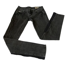 Diesel Liv Stretch Jeans Wash 0086C Women's Skinny Calf Accent Low Rise Size 26