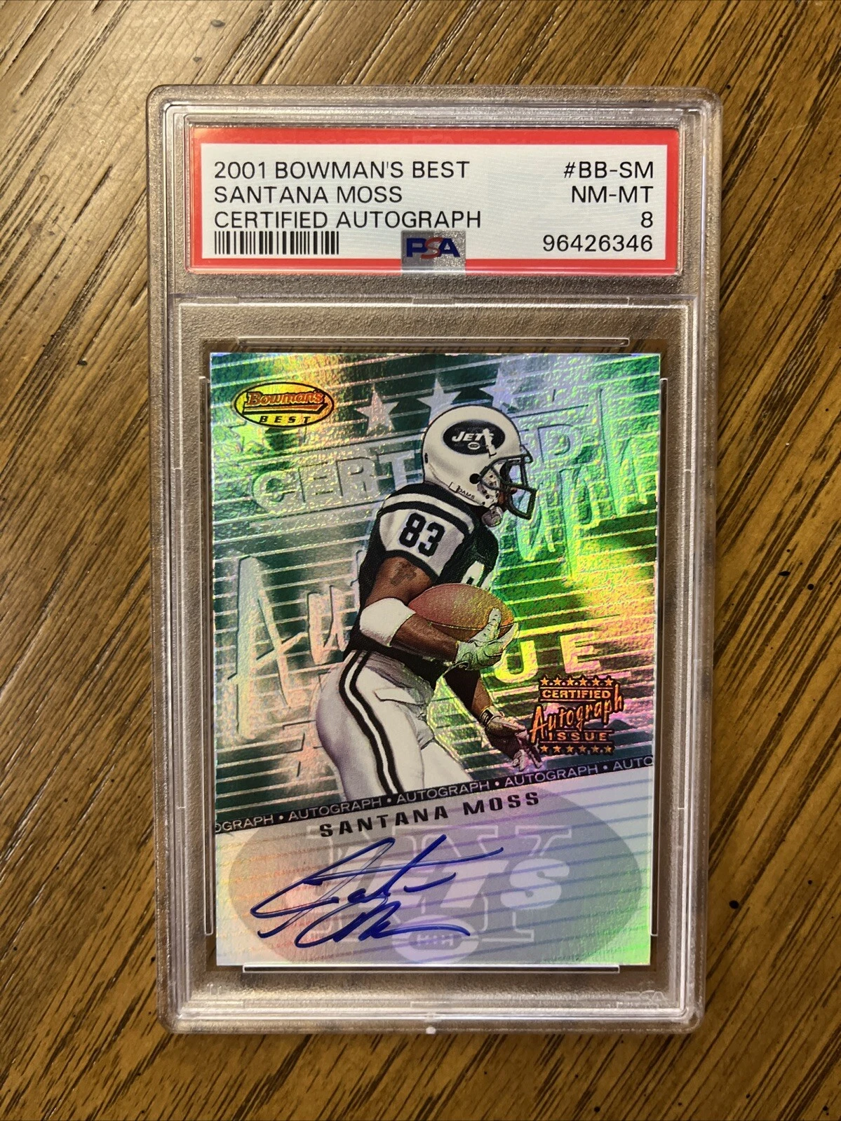 Santana Moss Bowman's Best Certified Autograph #BBSM Certified Autograph