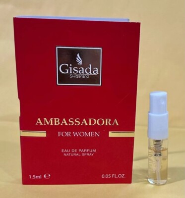 Sample GISADA AMBASSADORA for Women 0.05 oz 1.5 ml Eau de Parfum Spray