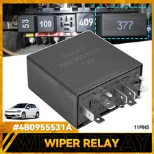 For VW Audi A4 A6 Golf MK4 Bora Seat Skoda Windscreen Wiper Relay 377 4B0955531A