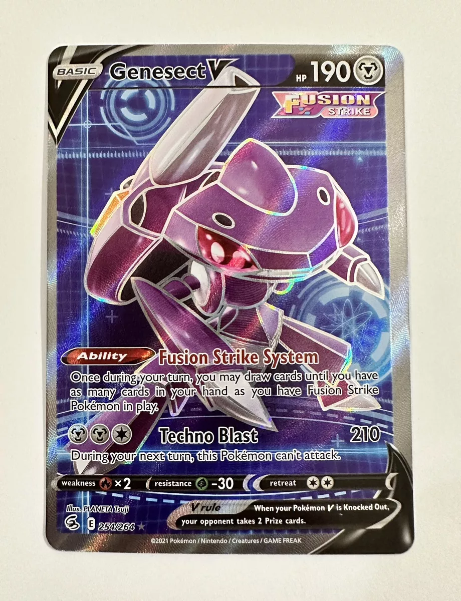 Genesect V - 254/264 - Full Art Ultra Rare - Sword & Shield - Fusion Strike