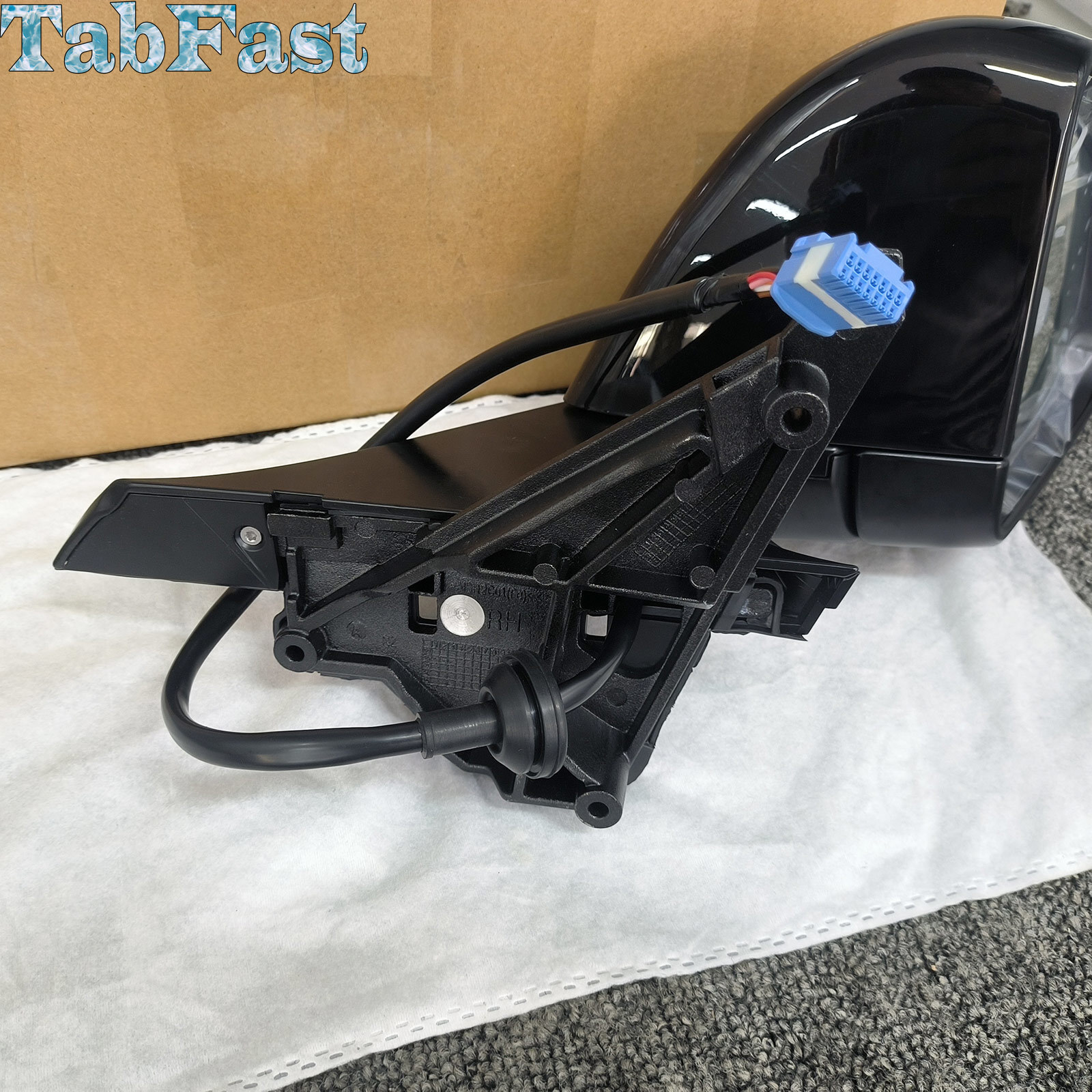 1594112-00-C Black Right Side Mirror With Anti-Glare for Tesla 