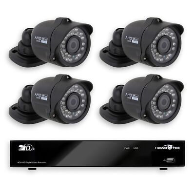Videoüberwachungssystem Überwachungssystem Komplettsystem Full HD 1080p HDMI