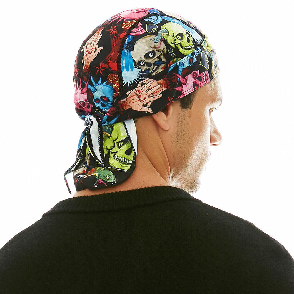 Smiley Face Durag Doo Rag Motorcycle Skull Cap Headwrap Biker -  Israel