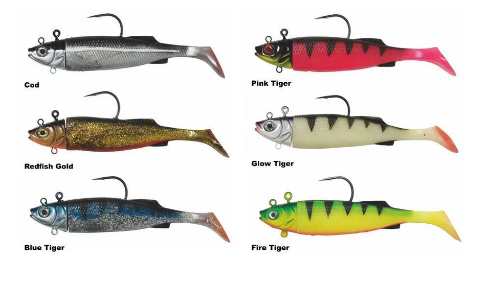 Kinetic Avatar Sea Jig Gummifisch-Jig 275g/400g Norwegenköder Heilbuttköder Shad - Bild 2 von 2