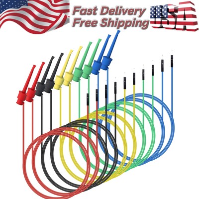Peakelect Mini Grabber Test Hook to Breadboard Jumper Wire Flexible Silicone