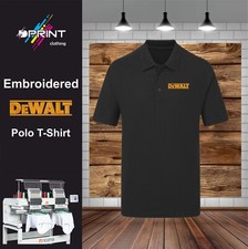 DeWalt inspired Embroidered Polo Shirt workwear With Logo